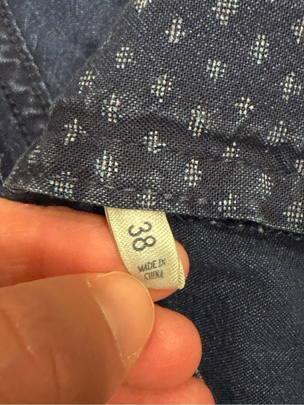 ✨ Faherty All Day Printed Shorts Size 38 Blue 100% Cotton Chino Casual Summer